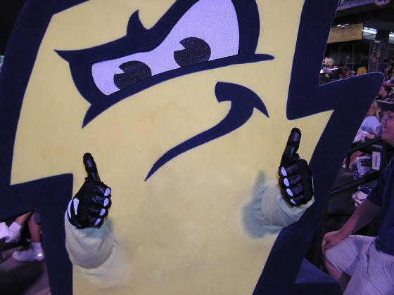 Strike - Another Trenton Thunder mascot