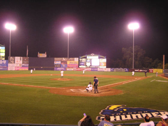 Nightfall at Waterfront park, Trenton Thunder