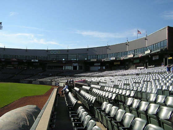 3rd base Seating at Trenton's Waterfront Park