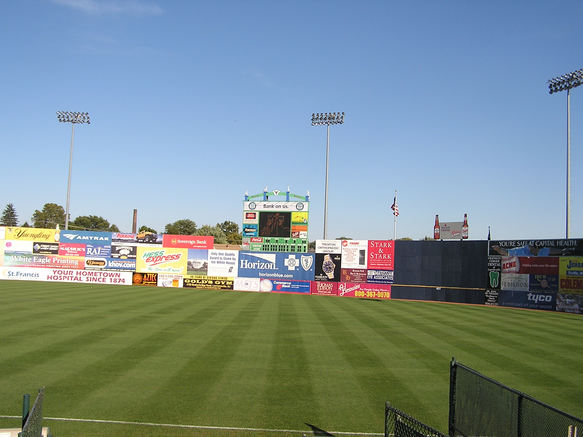 The Scoreboard in Left Field - Waterfront Park